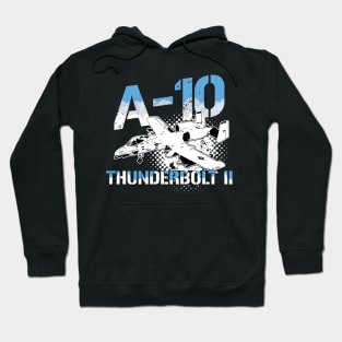 A10 Warthog Close Air Support  Airforce Pilot Gift Modern Warbird Hoodie